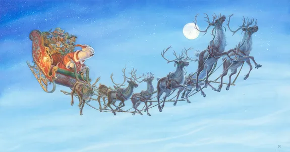 Illustration couleur, The Night before Christmas Book , Christopher Dunn