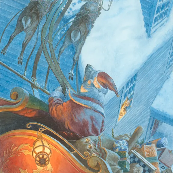 Illustration couleur, The Night before Christmas Book , Christopher Dunn