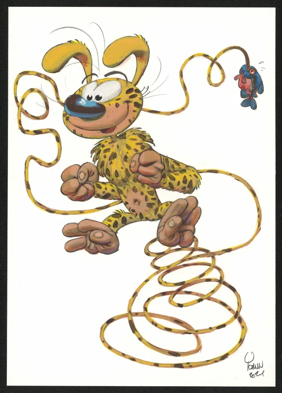 Illustration couleur, Spirou et Fantasio,  Yoann