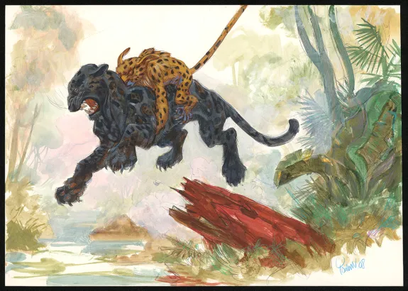 Illustration couleur, Spirou et Fantasio,  Yoann