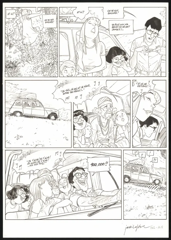 Planche noir et blanc, Les Beaux étés, La Calanque (T.2), Jordi Lafebre
