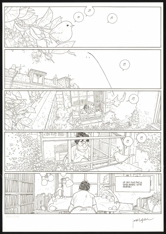 Planche noir et blanc, Les Beaux étés, Le Repos du guerrier (T.4), Jordi Lafebre