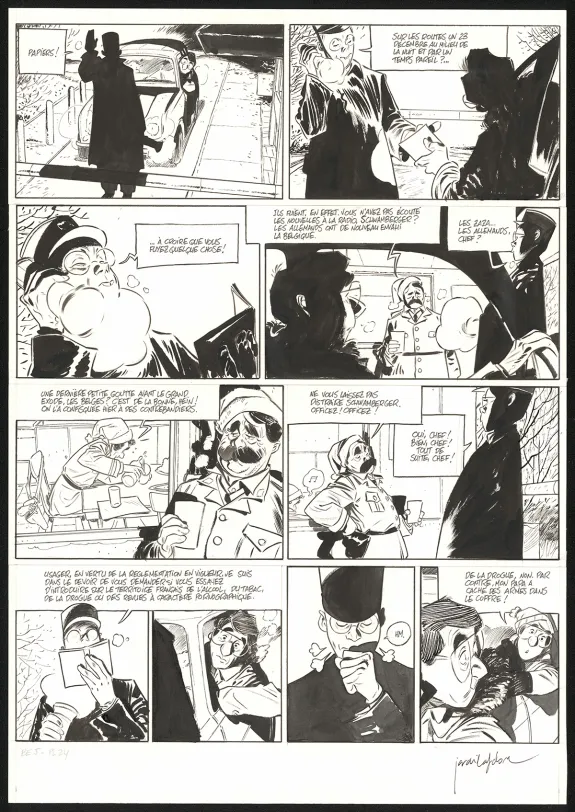 Planche noir et blanc, Les Beaux étés, La Fugue (T.5), Jordi Lafebre