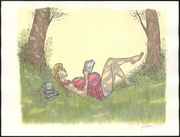 Illustration couleur, Les Beaux étés, Mam'zelle Estérel (T.3), Jordi Lafebre