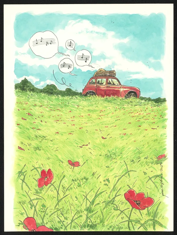 Illustration couleur, Les Beaux étés, Jordi Lafebre