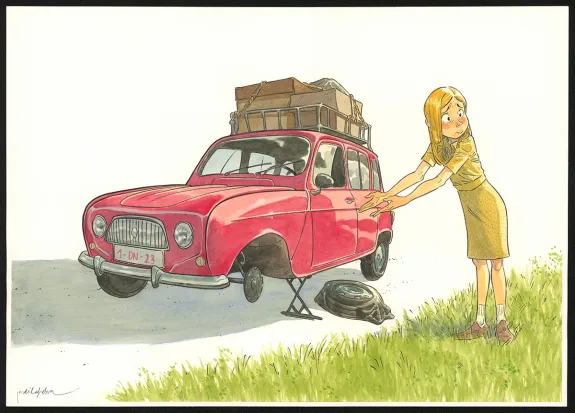 Colored illustration, Les Beaux étés, Cap au Sud ! (T.1), Jordi Lafebre