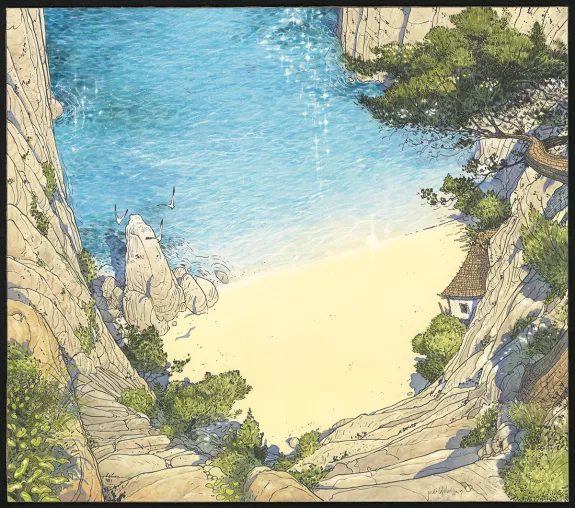 Colored illustration, Les Beaux étés, Jordi Lafebre