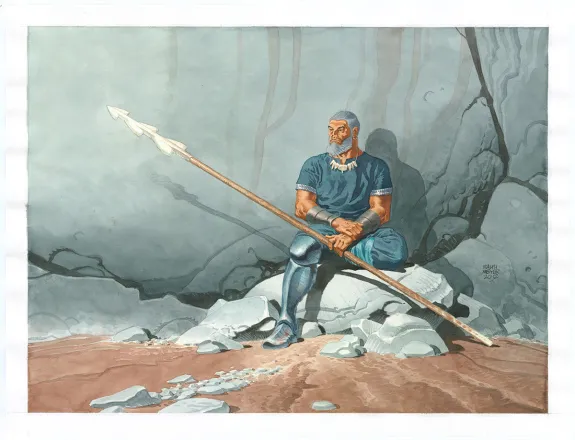 Illustration couleur, Asgard, Ralph Meyer