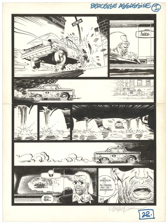Planche noir et blanc, Berceuse assassine, Le Coeur de Telenko (T.1), Ralph Meyer
