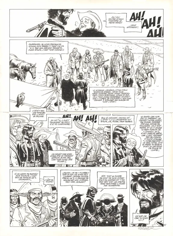 Planche noir et blanc, Undertaker, L'Indien blanc (T.5), Ralph Meyer
