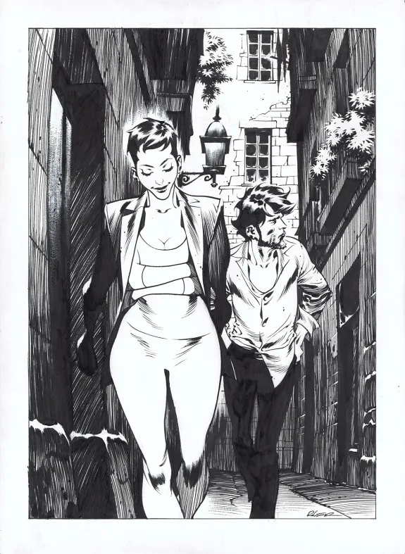 Illustration noir et blanc, Jazz Maynard,  Roger