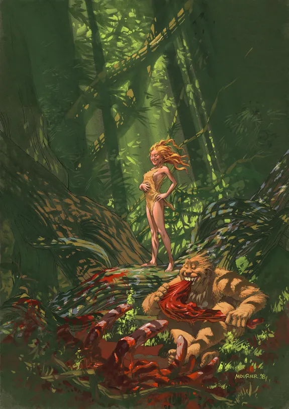 Illustration couleur, Trolls de Troy, Jean-Louis Mourier