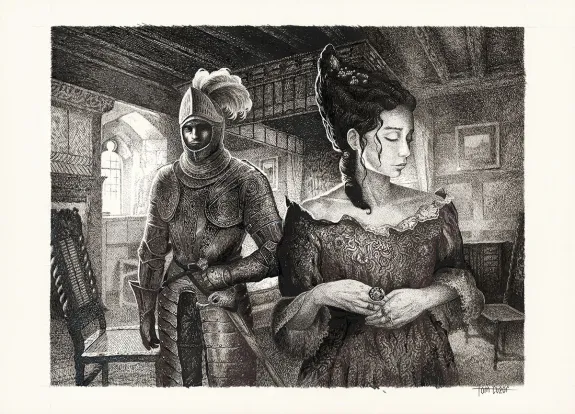 Illustration noir et blanc, Le Chien de Guerre et la Douleur du monde, Tom Cuzor