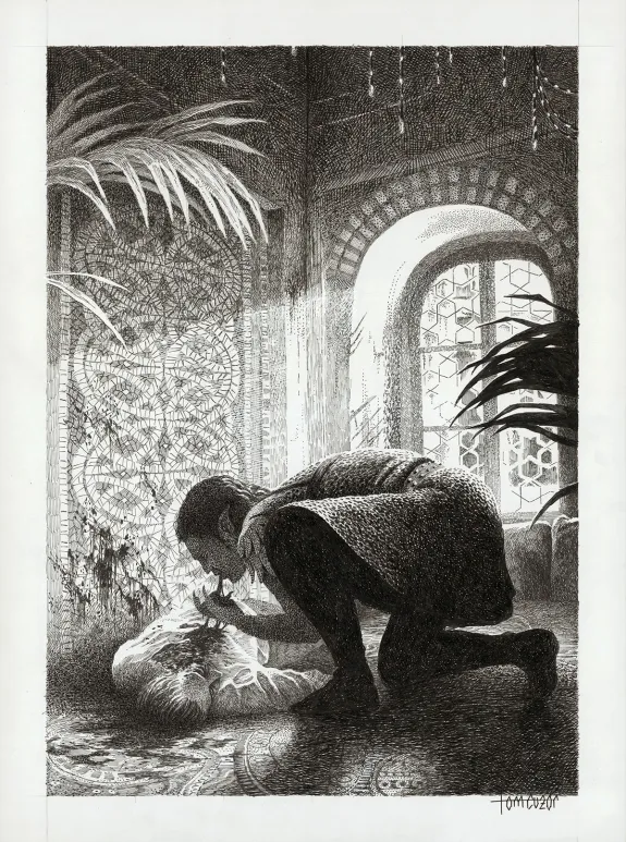 Illustration noir et blanc, Mir, Tom Cuzor