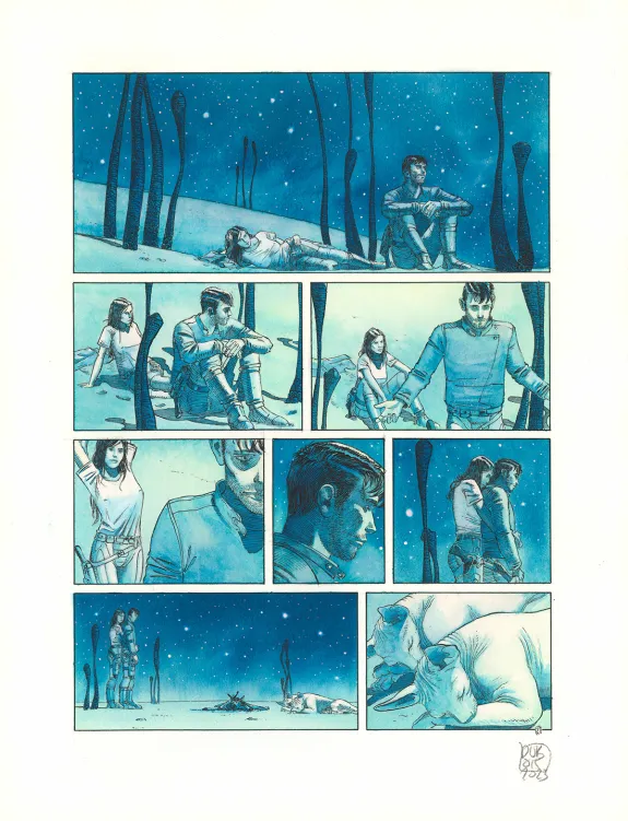 Colored original page, TERRE, Retour au Jupiter (T.2), Christophe Dubois