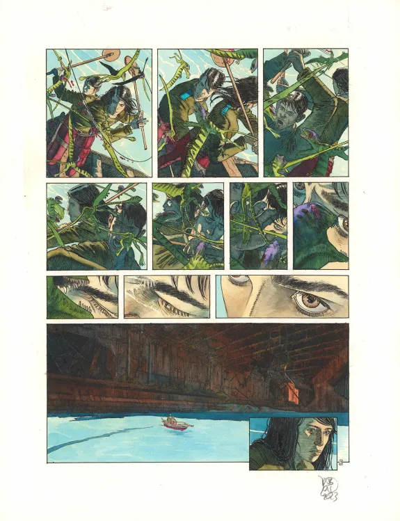 Colored original page, TERRE, Retour au Jupiter (T.2), Christophe Dubois