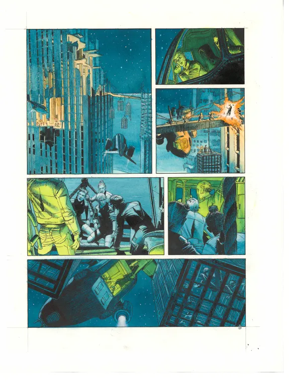 Colored original page, TERRE, Retour au Jupiter (T.2), Christophe Dubois