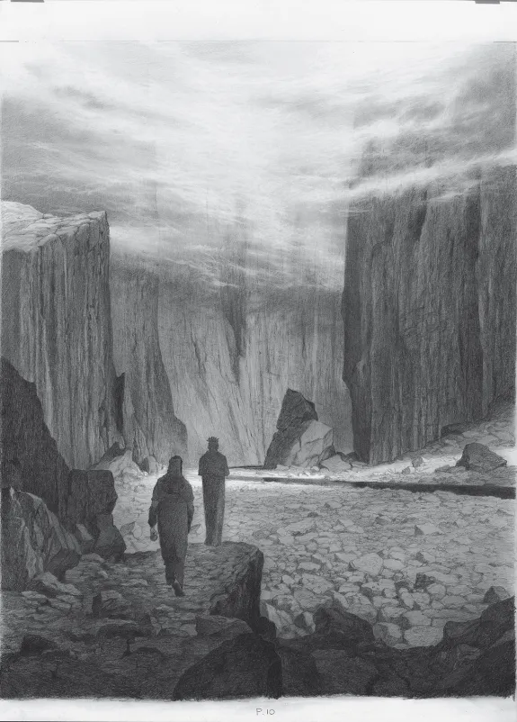 Planche noir et blanc, L'Enfer de Dante, Paul & Gaëtan Brizzi