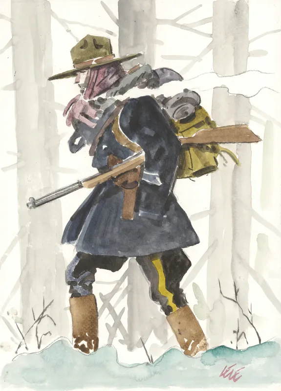 Colored illustration, Grand Nord (T.1), Lele Vianello