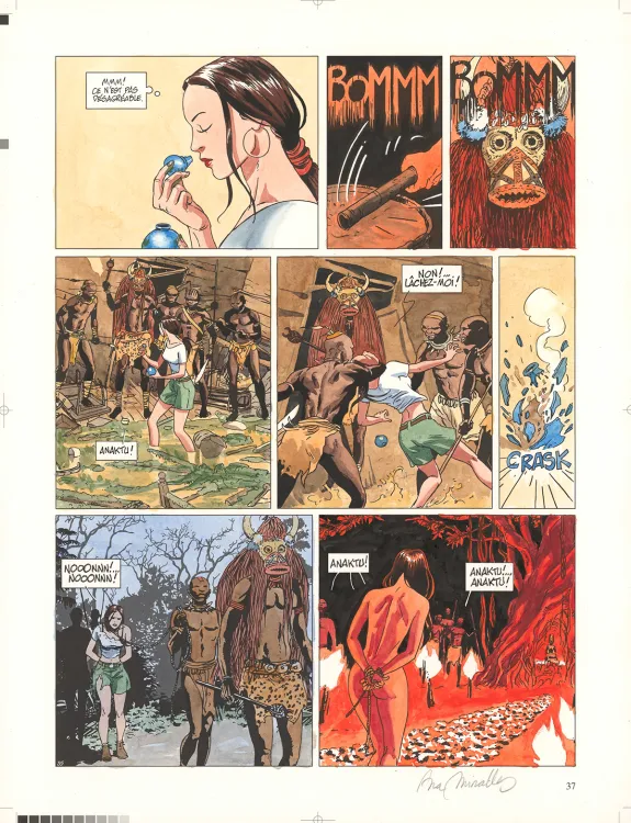 Planche couleur, Djinn, La Perle noire (T.6), Ana Miralles