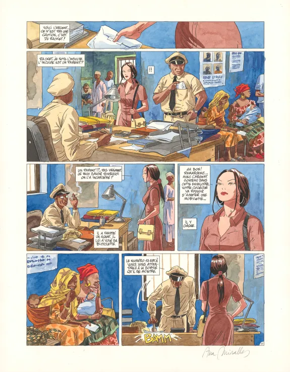 Planche couleur, Djinn, La Perle noire (T.6), Ana Miralles