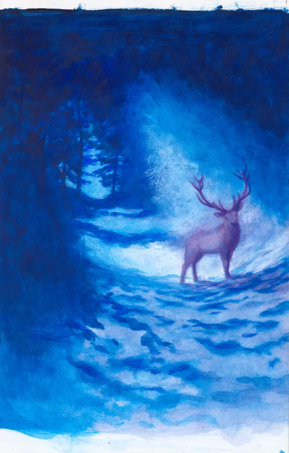 Projet de couverture, Les Grands Cerfs, Gaétan Nocq