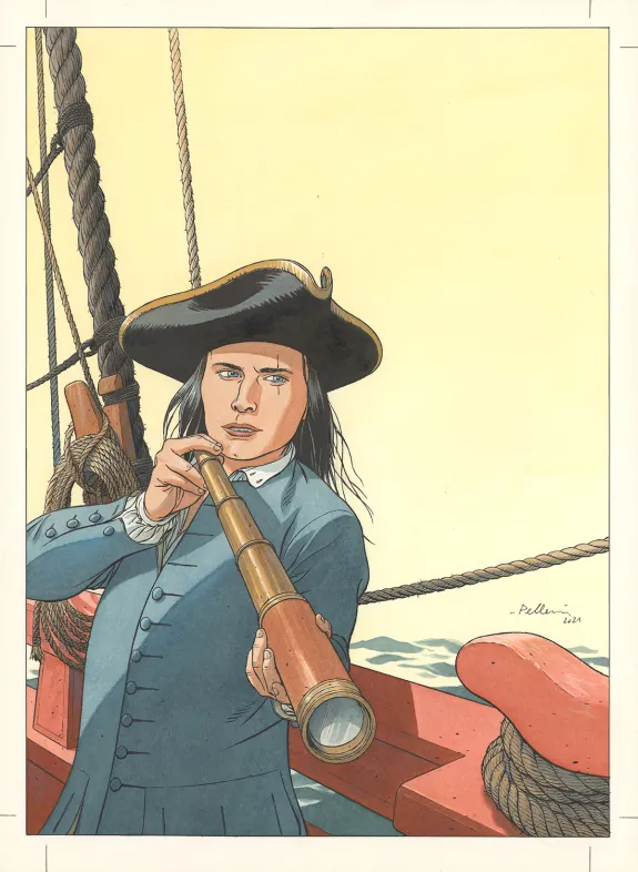 Illustration couleur, L'Épervier, Patrice Pellerin