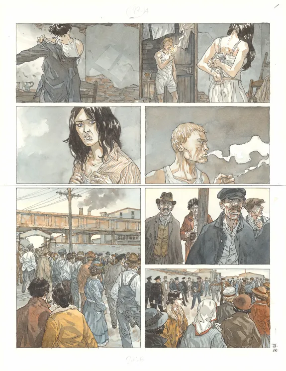 Colored original page, Notre Amérique, Les Révolutions meurent en automne (T.4),  Maël