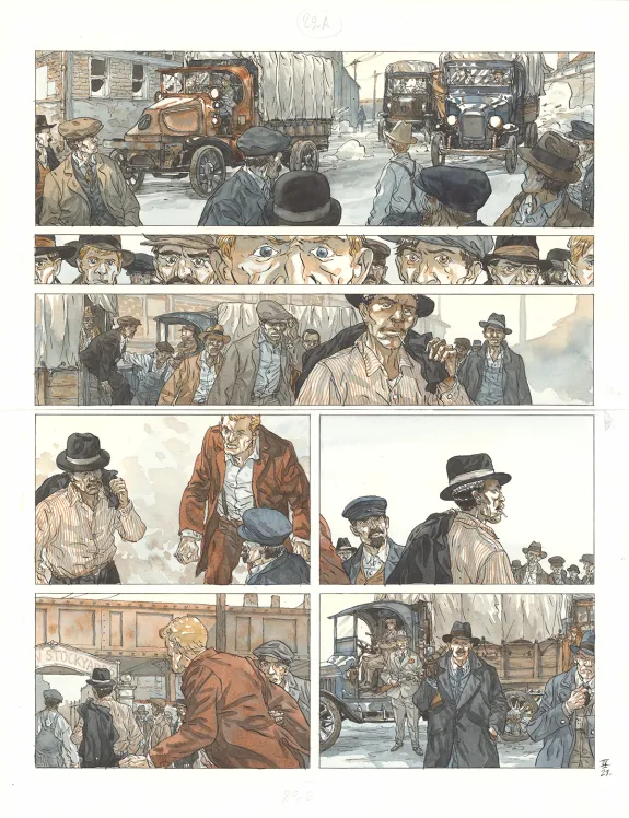 Colored original page, Notre Amérique, Les Révolutions meurent en automne (T.4),  Maël