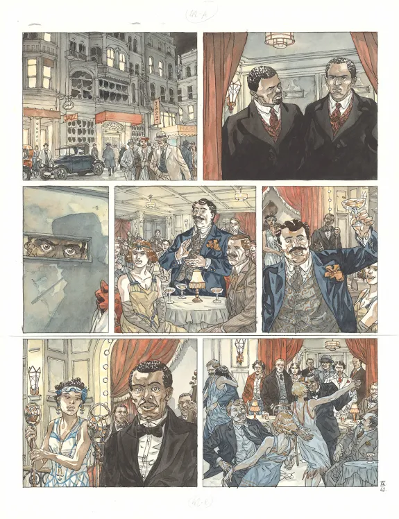 Colored original page, Notre Amérique, Les Révolutions meurent en automne (T.4),  Maël