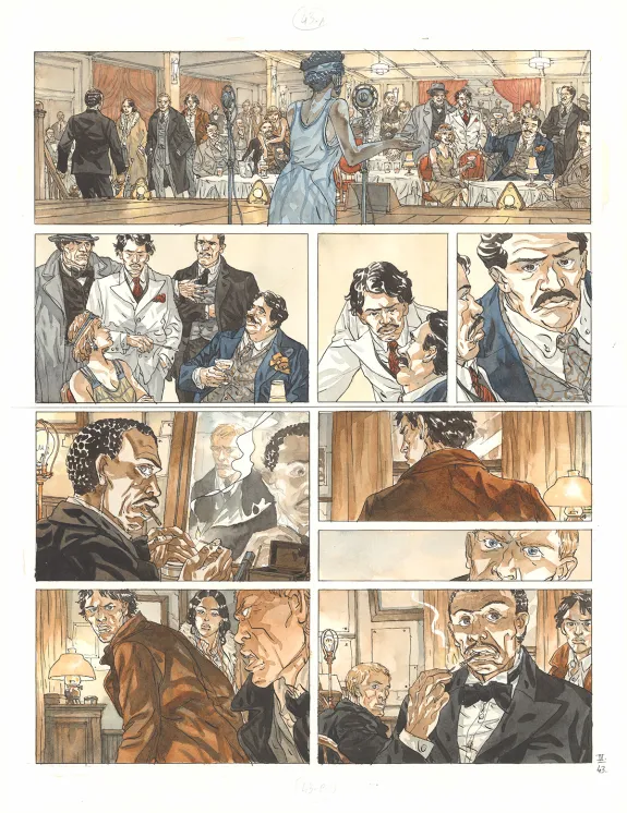 Colored original page, Notre Amérique, Les Révolutions meurent en automne (T.4),  Maël
