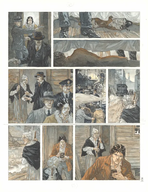 Planche couleur, Notre Amérique, Les Révolutions meurent en automne (T.4),  Maël