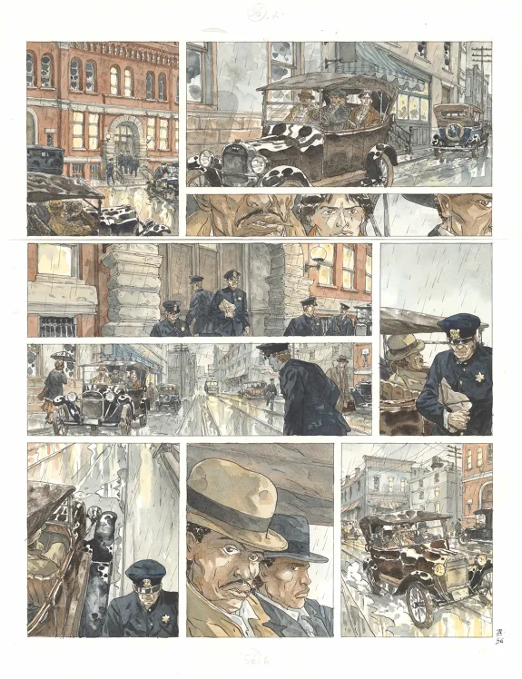Colored original page, Notre Amérique, Les Révolutions meurent en automne (T.4),  Maël