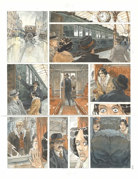 Colored original page, Notre Amérique, Les Révolutions meurent en automne (T.4),  Maël