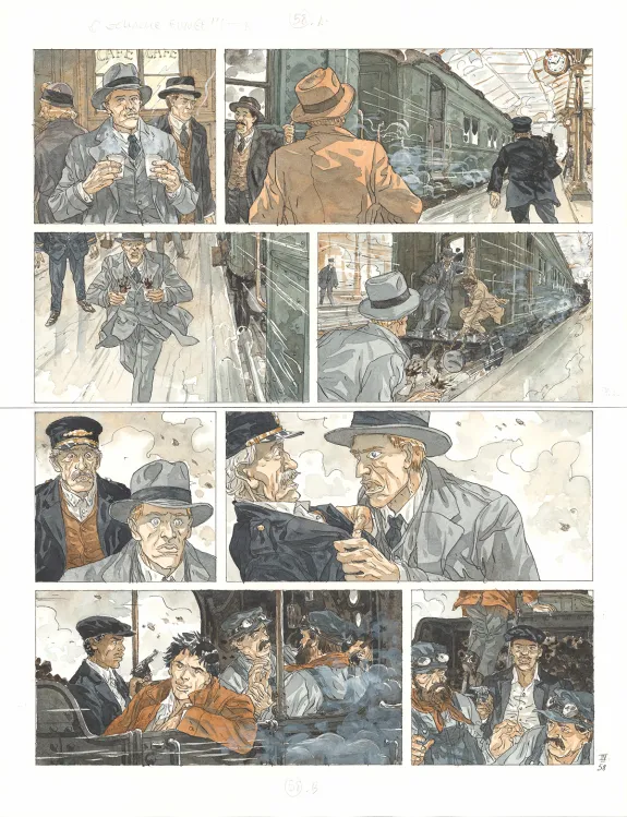Colored original page, Notre Amérique, Les Révolutions meurent en automne (T.4),  Maël