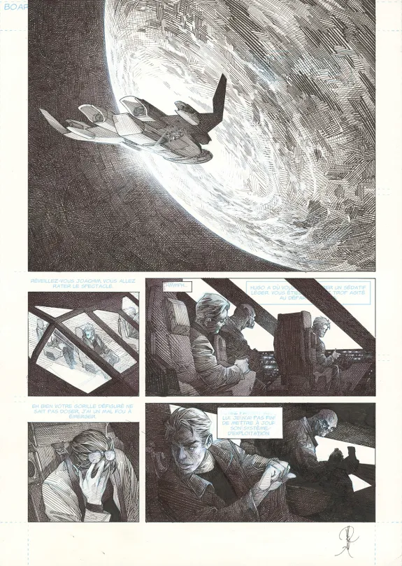 Planche noir et blanc, La Mort vivante, Alberto Varanda