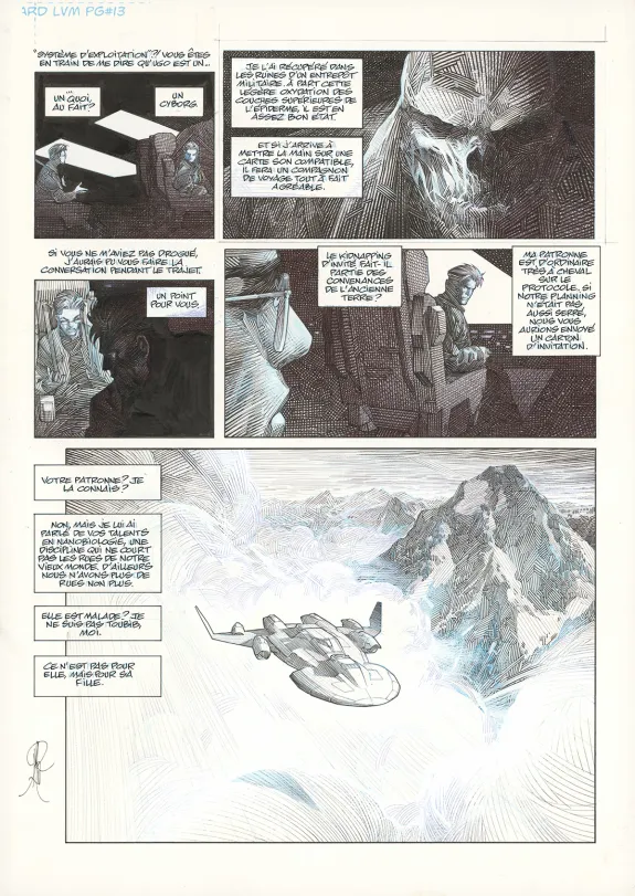 Planche noir et blanc, La Mort vivante, Alberto Varanda