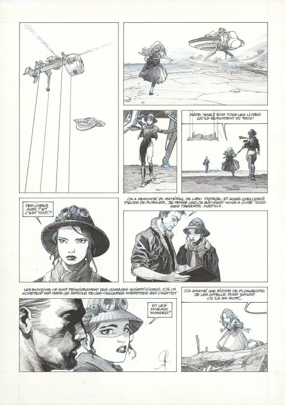 Planche noir et blanc, La Mort vivante, Alberto Varanda