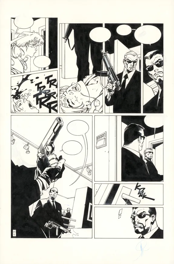 Black and white original page, Bloodline, Issue 1 (T.1), Alberto Varanda