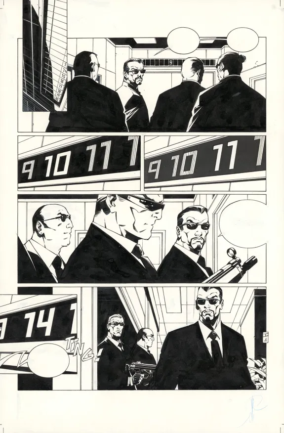 Black and white original page, Bloodline, Issue 1 (T.1), Alberto Varanda