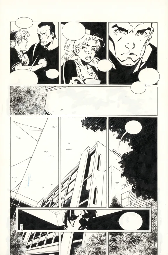 Black and white original page, Bloodline, Issue 1 (T.1), Alberto Varanda