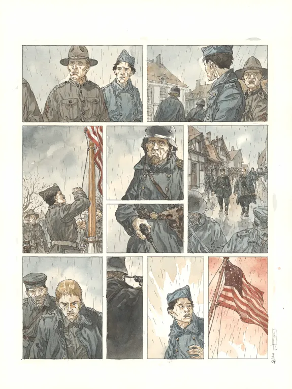 Planche couleur, Notre Amérique, Quitter l'hiver (T.1),  Maël