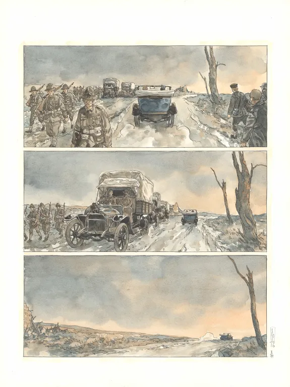 Planche couleur, Notre Amérique, Quitter l'hiver (T.1),  Maël