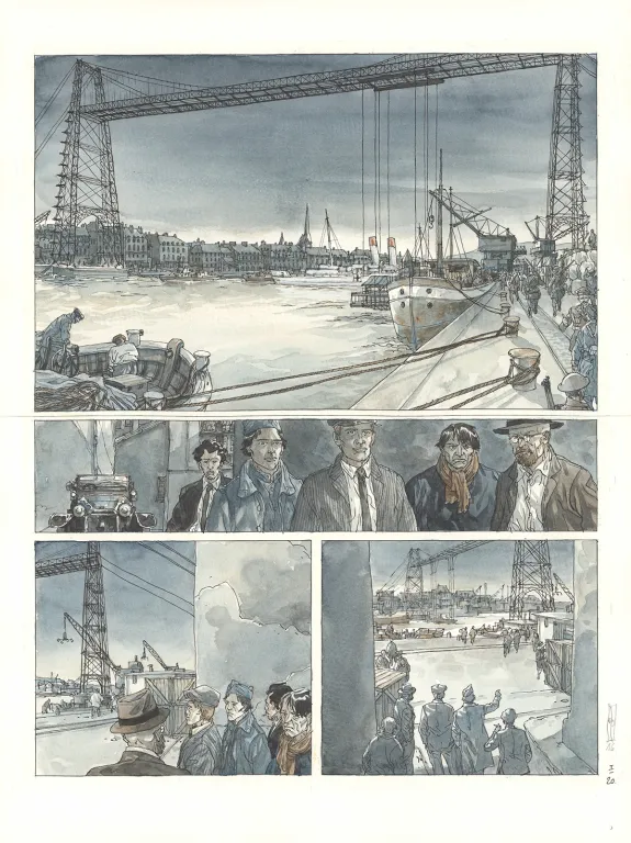 Planche couleur, Notre Amérique, Quitter l'hiver (T.1),  Maël