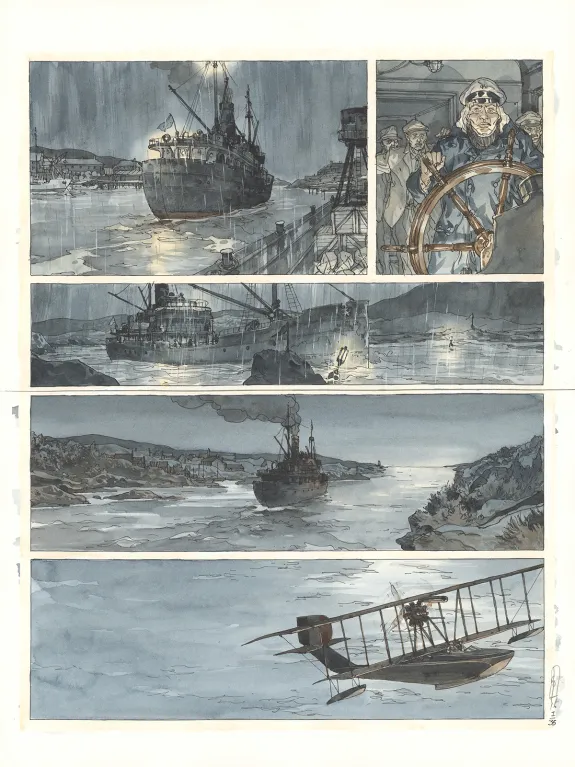 Planche couleur, Notre Amérique, Quitter l'hiver (T.1),  Maël