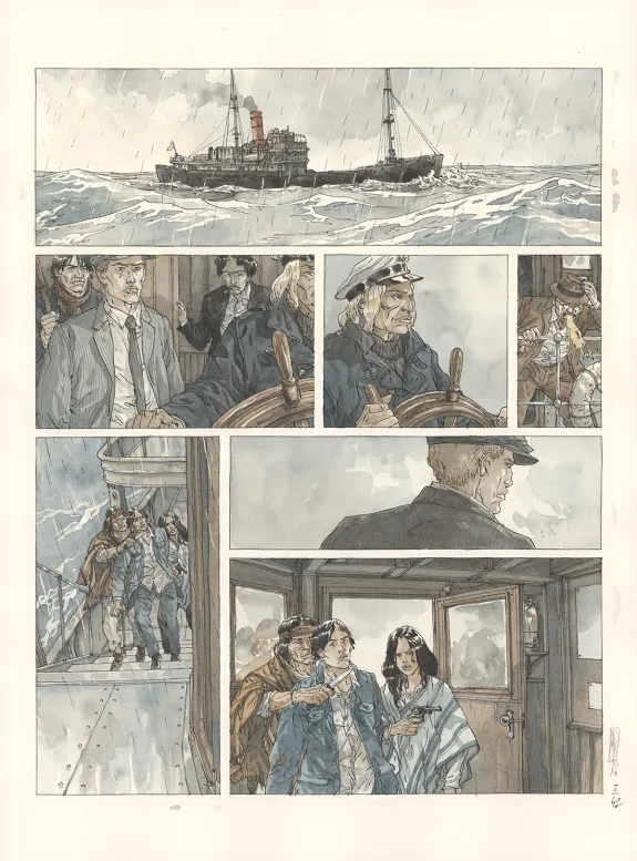Planche couleur, Notre Amérique, Quitter l'hiver (T.1),  Maël