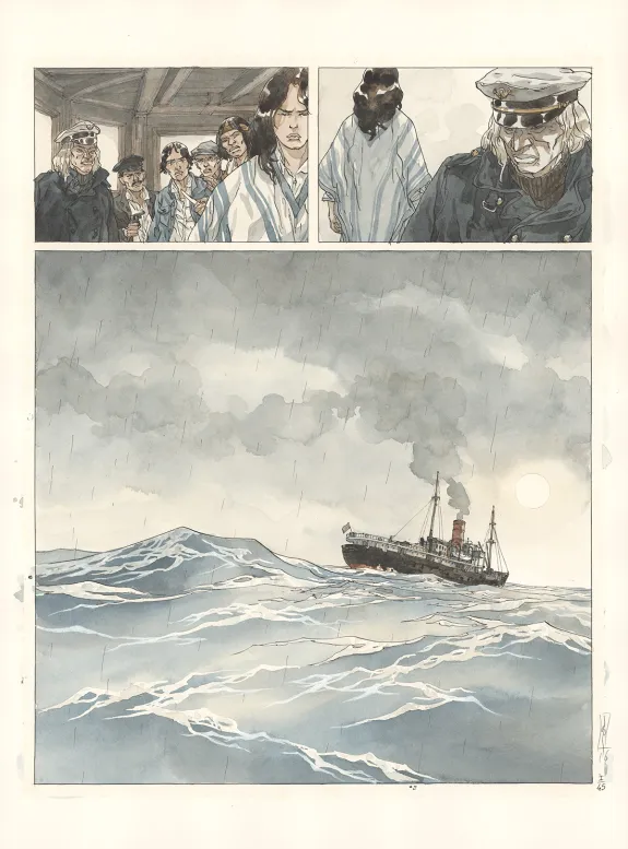 Colored original page, Notre Amérique, Quitter l'hiver (T.1),  Maël