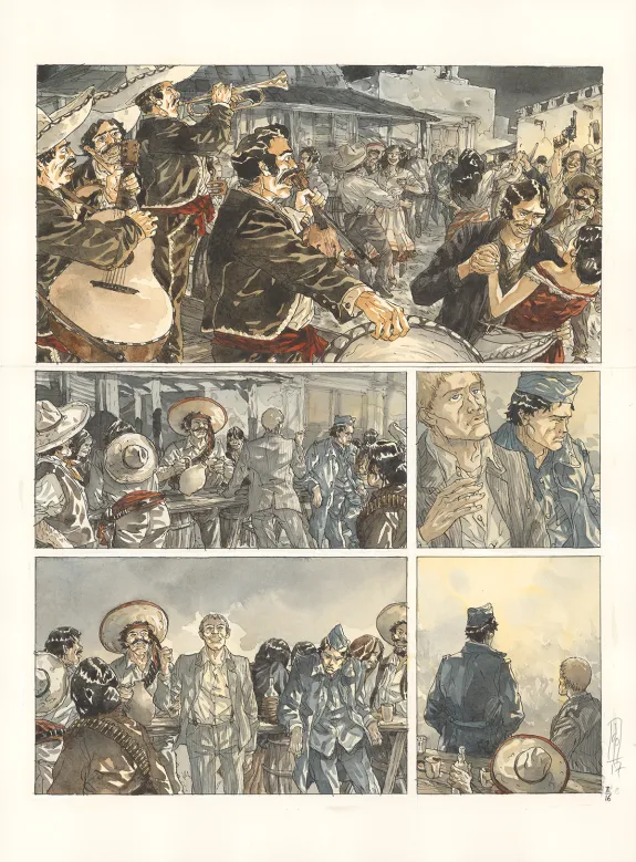 Colored original page, Notre Amérique, Un printemps mexicain (T.2),  Maël