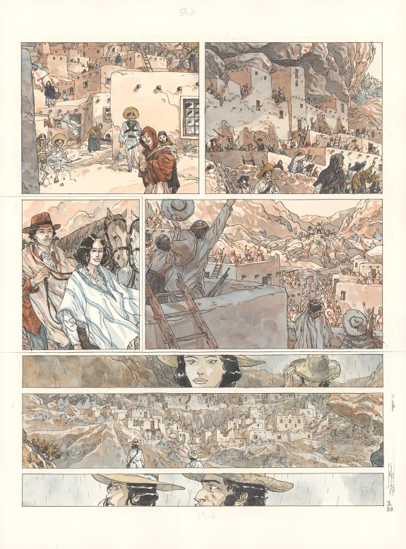 Colored original page, Notre Amérique, Un printemps mexicain (T.2),  Maël