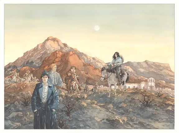 Colored illustration, Notre Amérique,  Maël